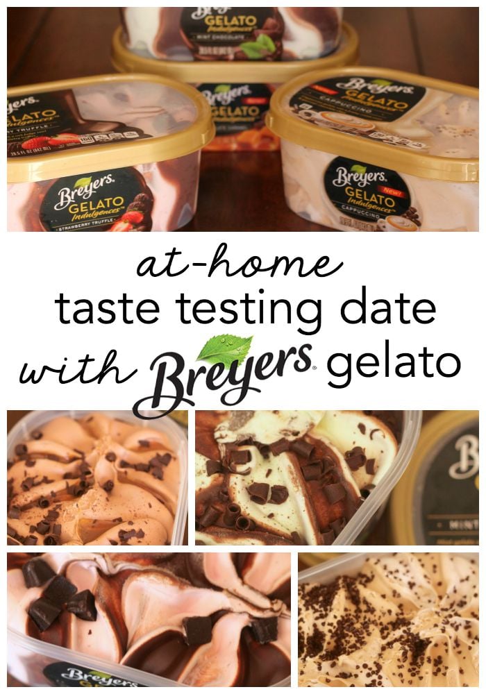 At-Home Taste Testing Date with Breyers Gelato Indulgences