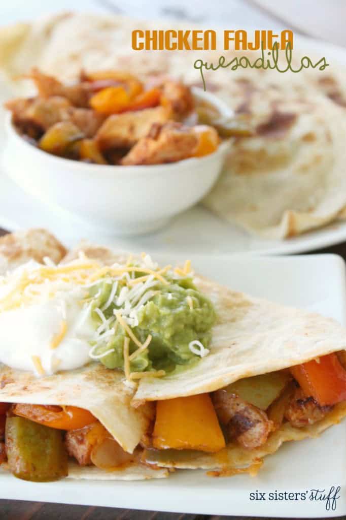 Chicken Fajita Quesadillas Recipe