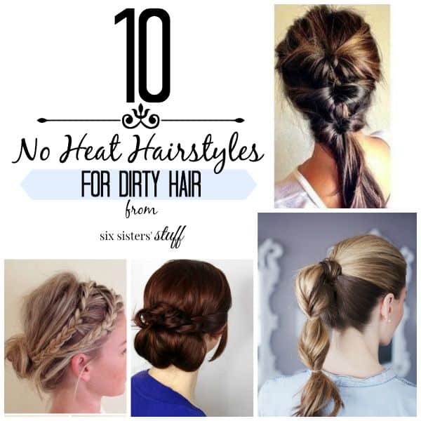 10 No Heat Updo’s for Dirty Hair