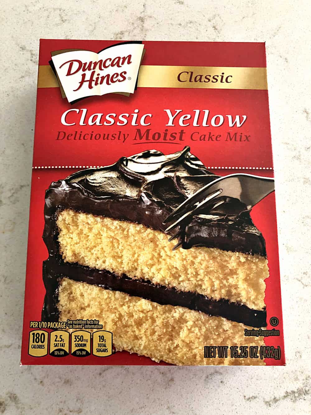  Box of yellow cake mix