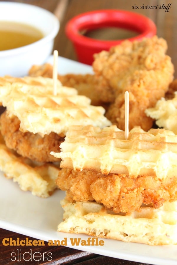 Chicken and Waffle Sliders with Buttermilk Syrup Recipe