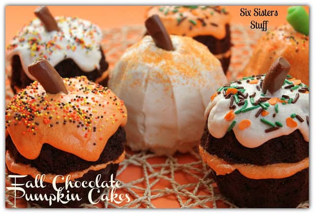 Fall Chocolate Pumpkin Cakes Recipe