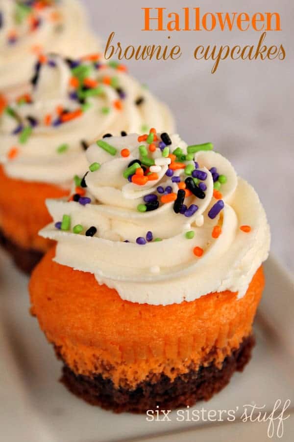 Halloween Brownie Cupcakes