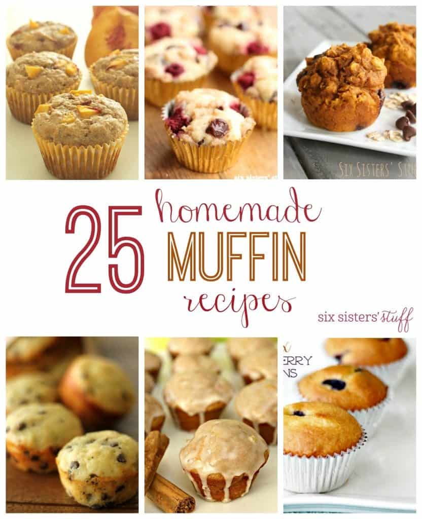 25 homemade muffin recipes
