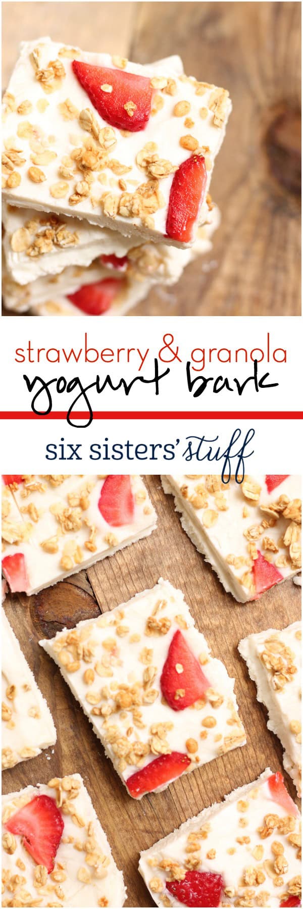 Strawberry Yogurt Granola Bark 