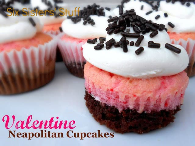 valentine’s day neapolitan cupcakes recipe