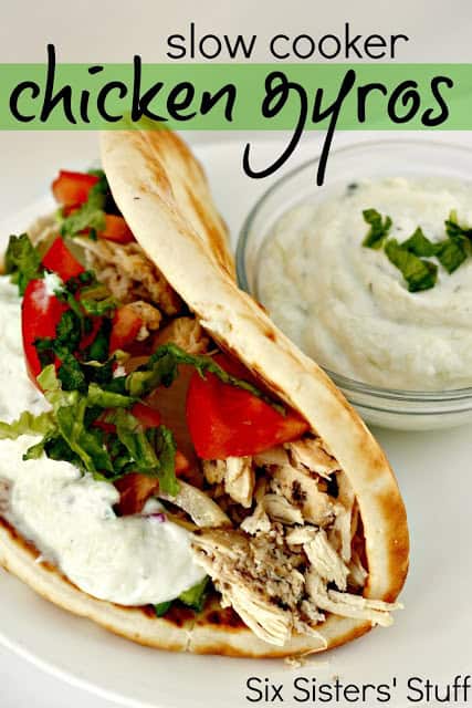 Slow Cooker Chicken Gyros Recipe