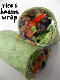 Spicy Rice and Bean Wraps Recipe