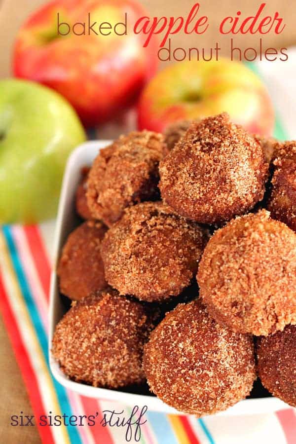 Baked Apple Cider Donut Holes