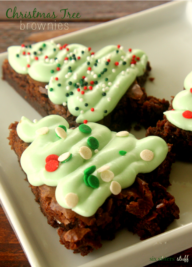 Christmas Tree Brownies
