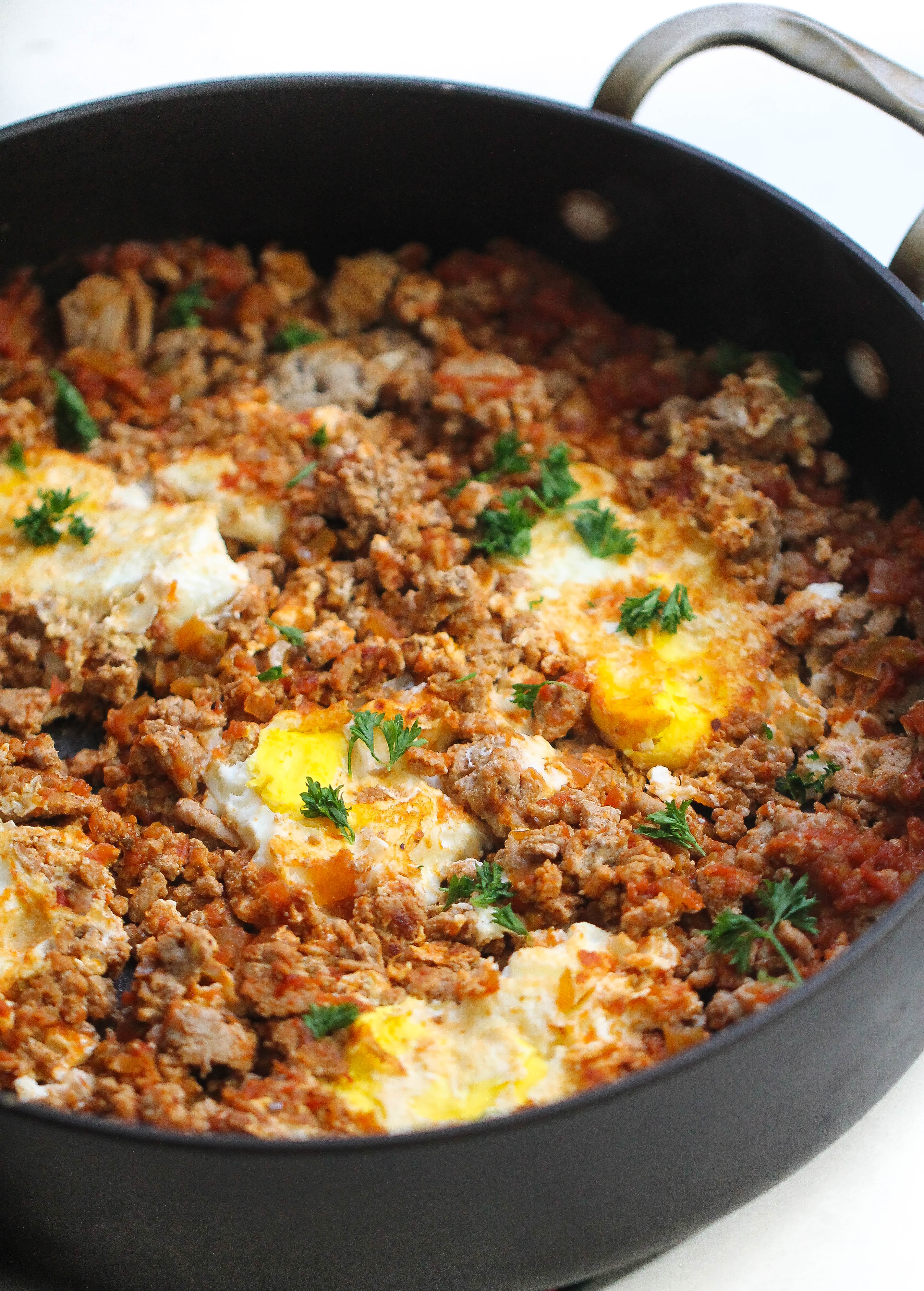 Healthy One Pan Egg and Turkey Skillet Recipe