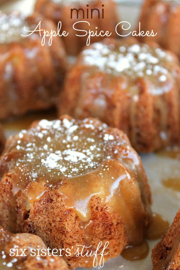 Christmas Mini Bundt Cakes - Two Sisters