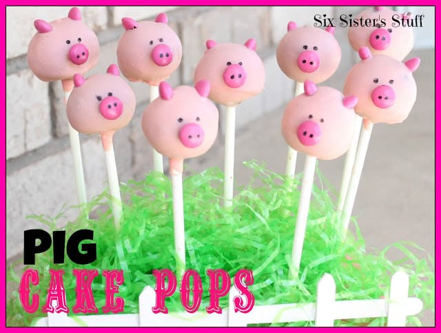 Pig Cake Pops