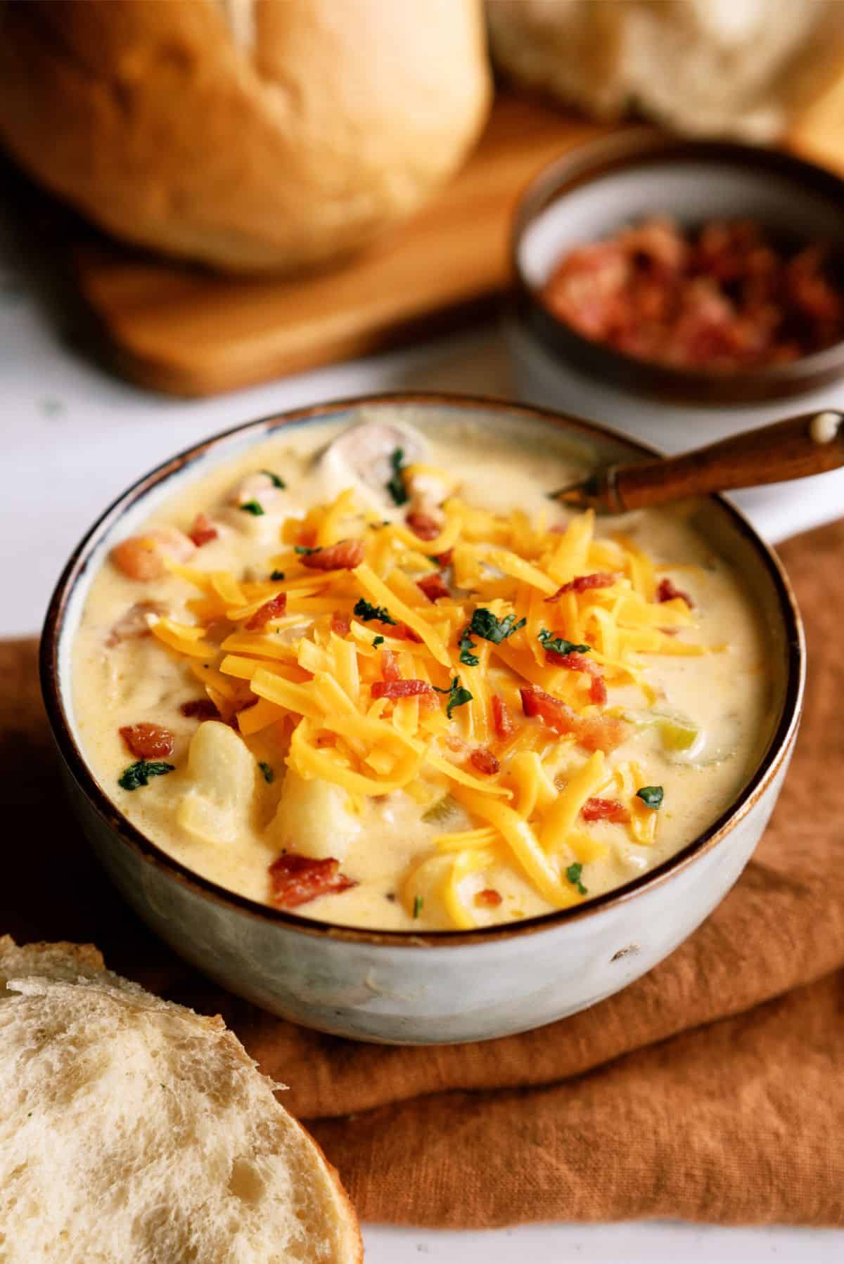 Wisconsin Bacon and Potato Cheese Soup Recipe