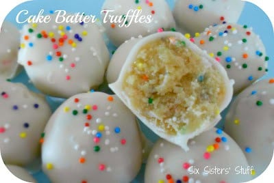 Easy Cake Batter Truffles