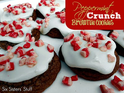Peppermint Crunch Brownie Cookies Recipe