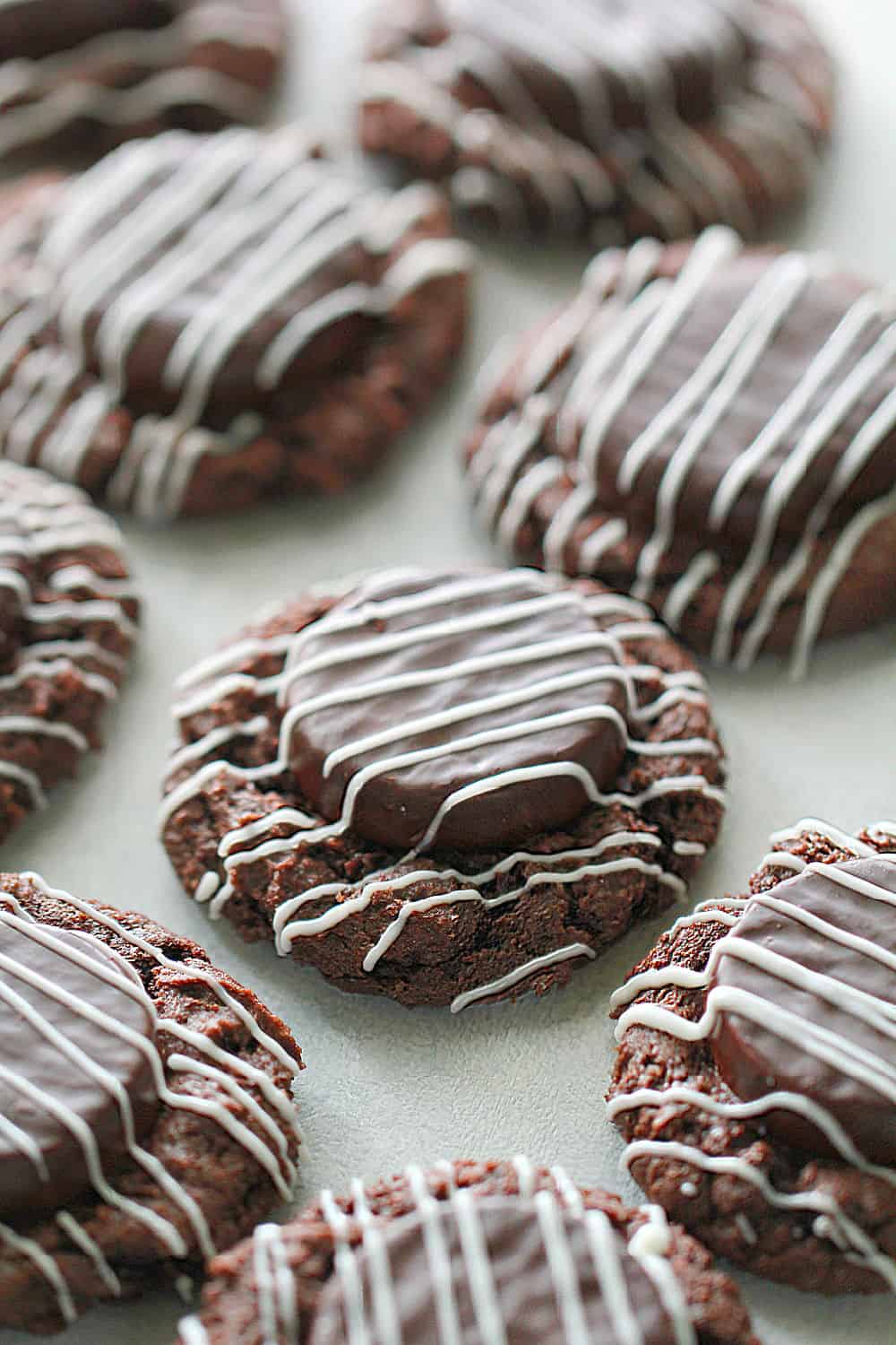 Mint Chocolate Thumbprint Cookies Recipe