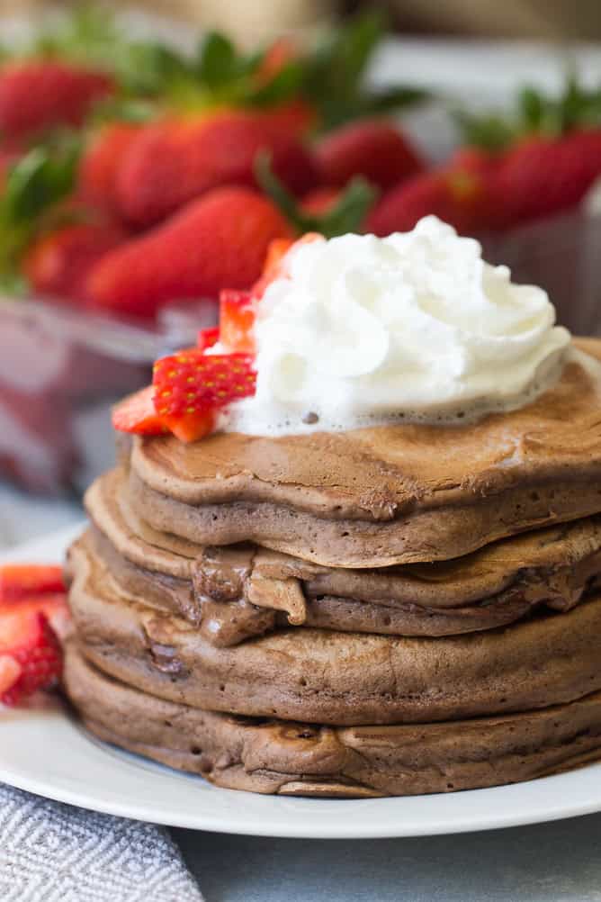 Double Chocolate Chip Pancakes