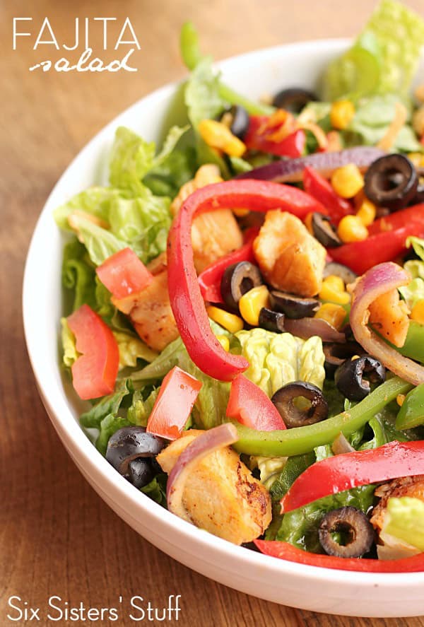 chicken fajita salad tastes like fajitas without the calories