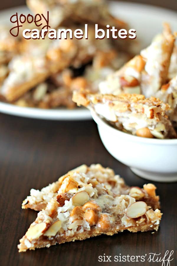 gooey caramel bites