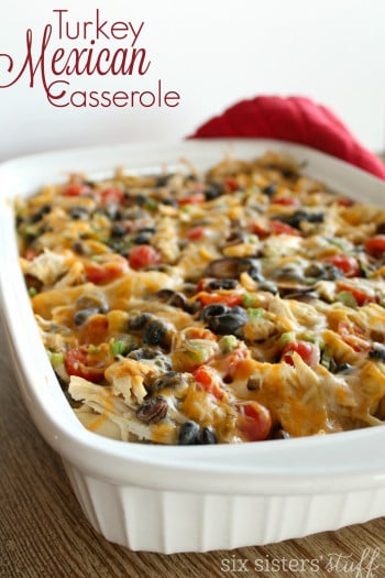 Mexican Casserole with Turkey and Cheese Tortellini