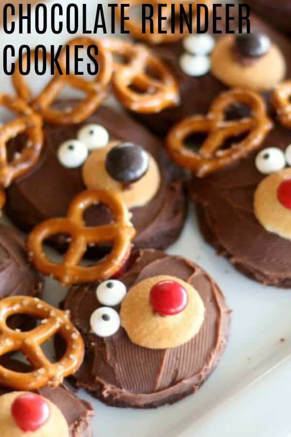 Chocolate Reindeer Cookies