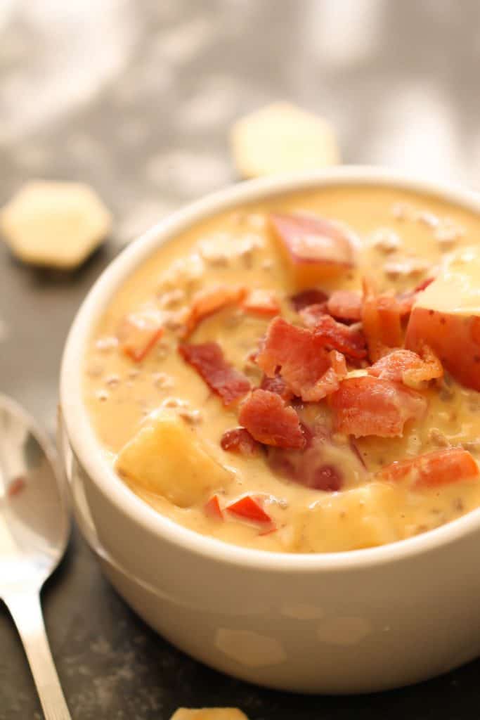bacon cheeseburger chowder