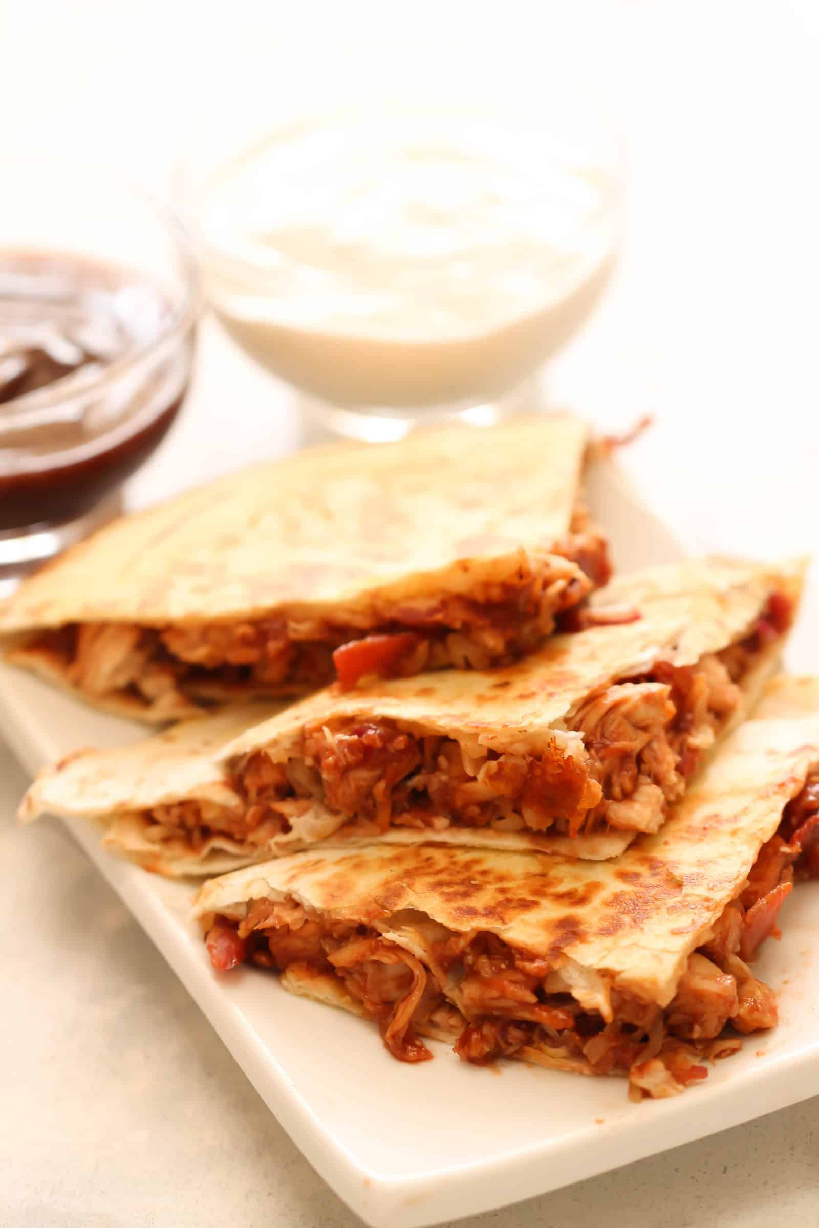 Barbecue Bacon Chicken Quesadillas Recipe