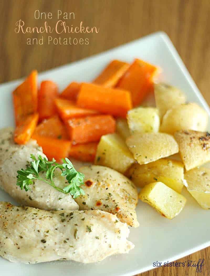 One Pan Ranch Chicken and Potatoes Recipe