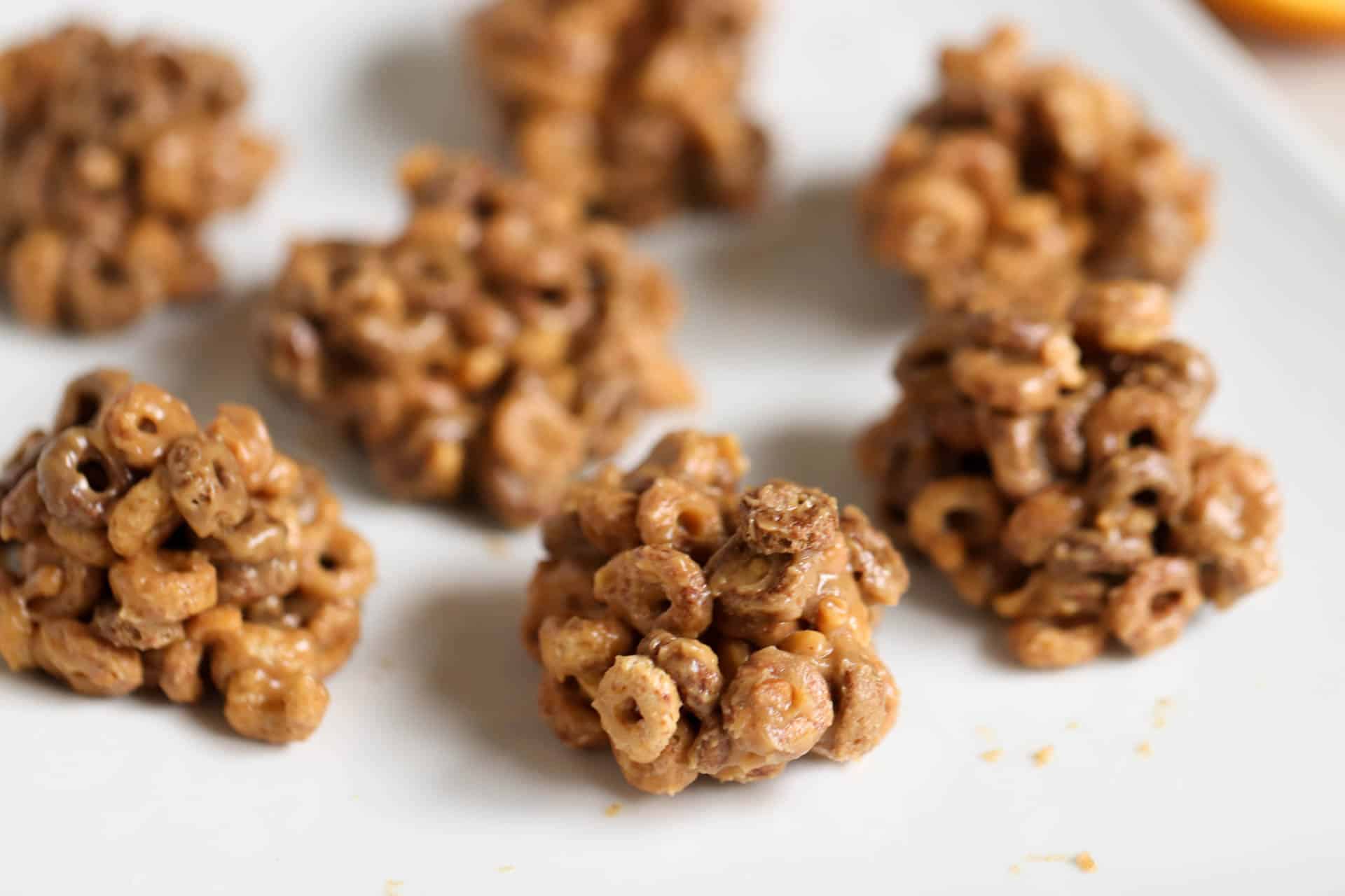 Peanut Butter Breakfast Bites on a baking sheet