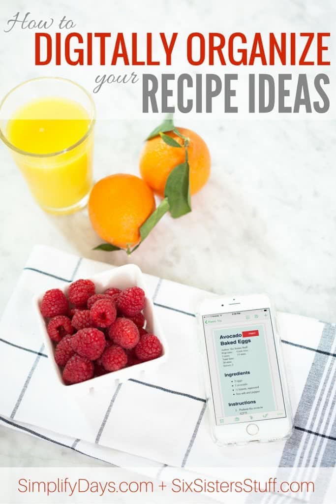 How To Digitally Organize Your Recipe Ideas