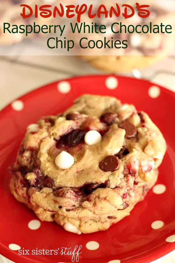 Disneyland’s Raspberry White Chocolate Chip Cookies