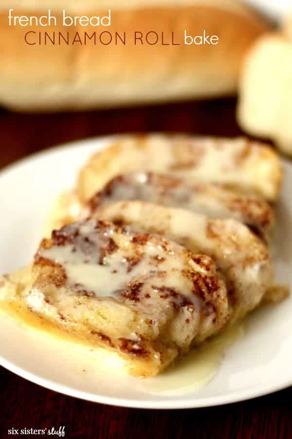 cinnamon roll french bread bake