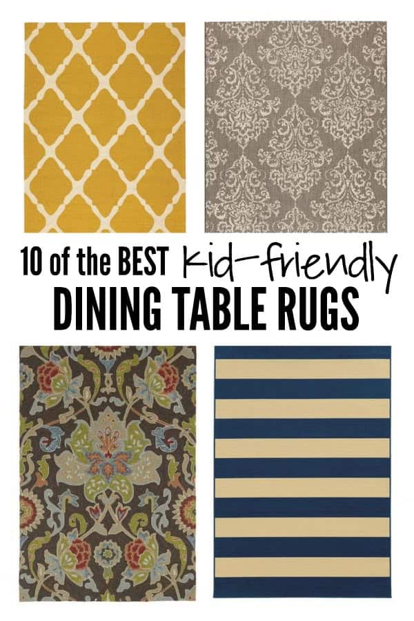 10 of the Best Kid-Friendly Dining Room Rugs