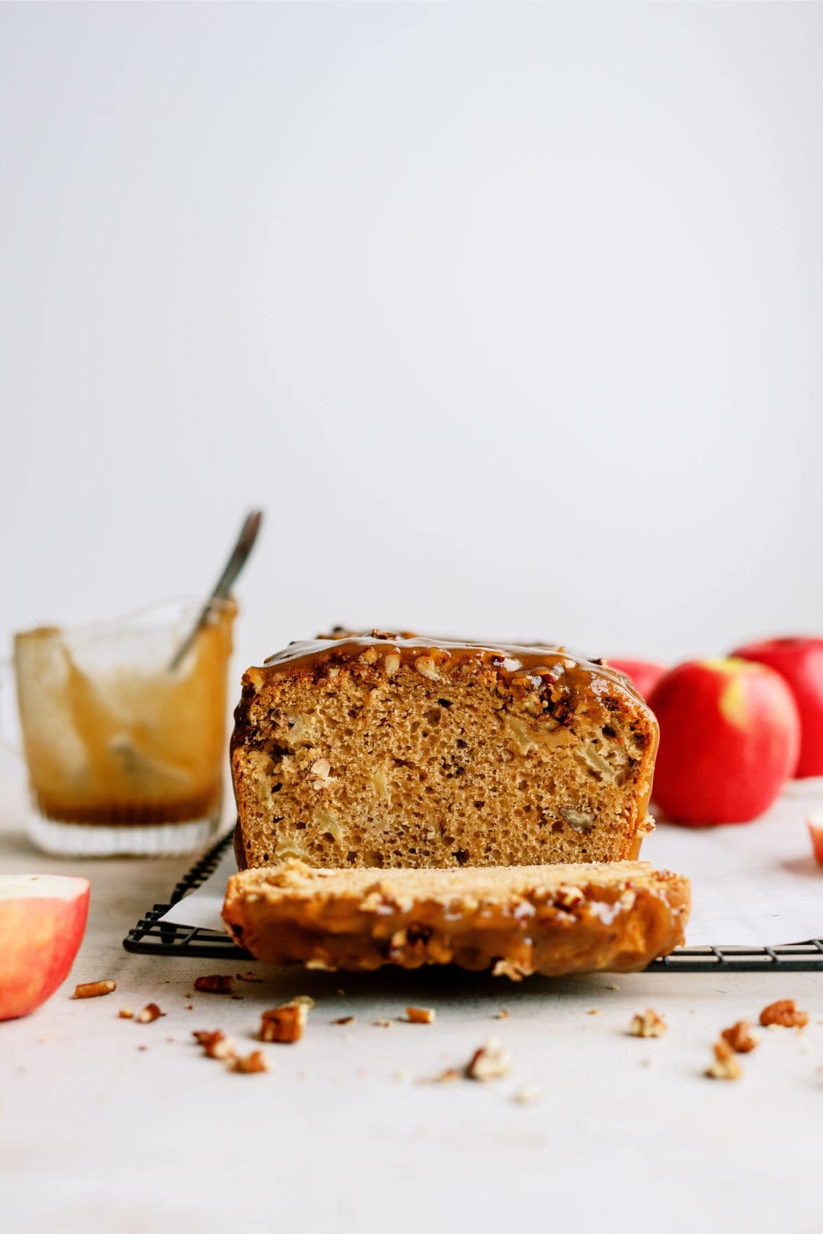 Sliced Apple Praline Bread