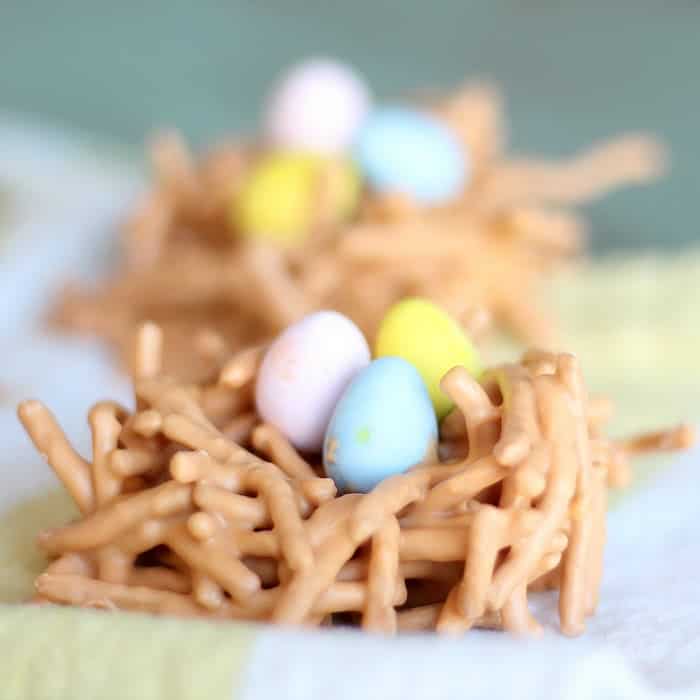 Butterscotch Bird Nest with Chow Mein Noodles