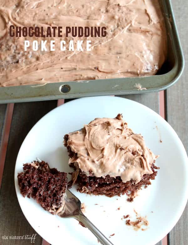 Chocolate Pudding Poke Cake