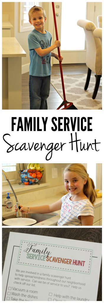 Family Service Scavenger Hunt from SixSistersStuff