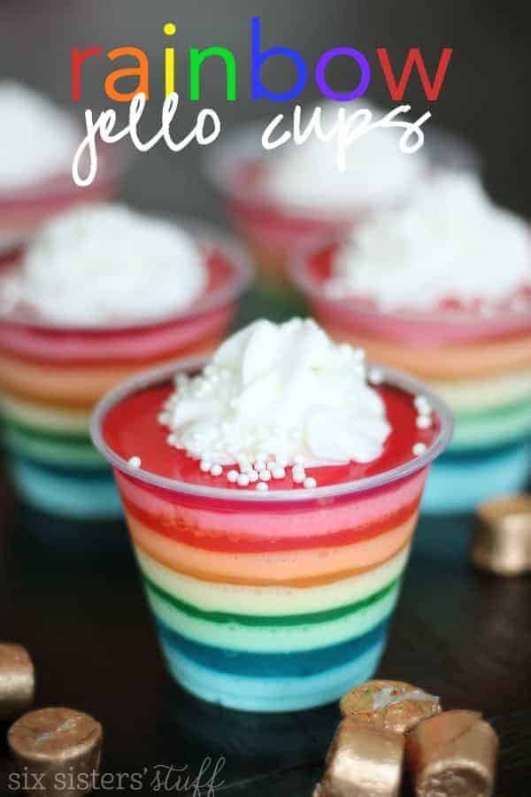 Rainbow Jell-O Cups - Kids Activity Zone