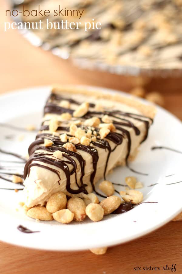 Skinny No Bake Peanut Butter Pie