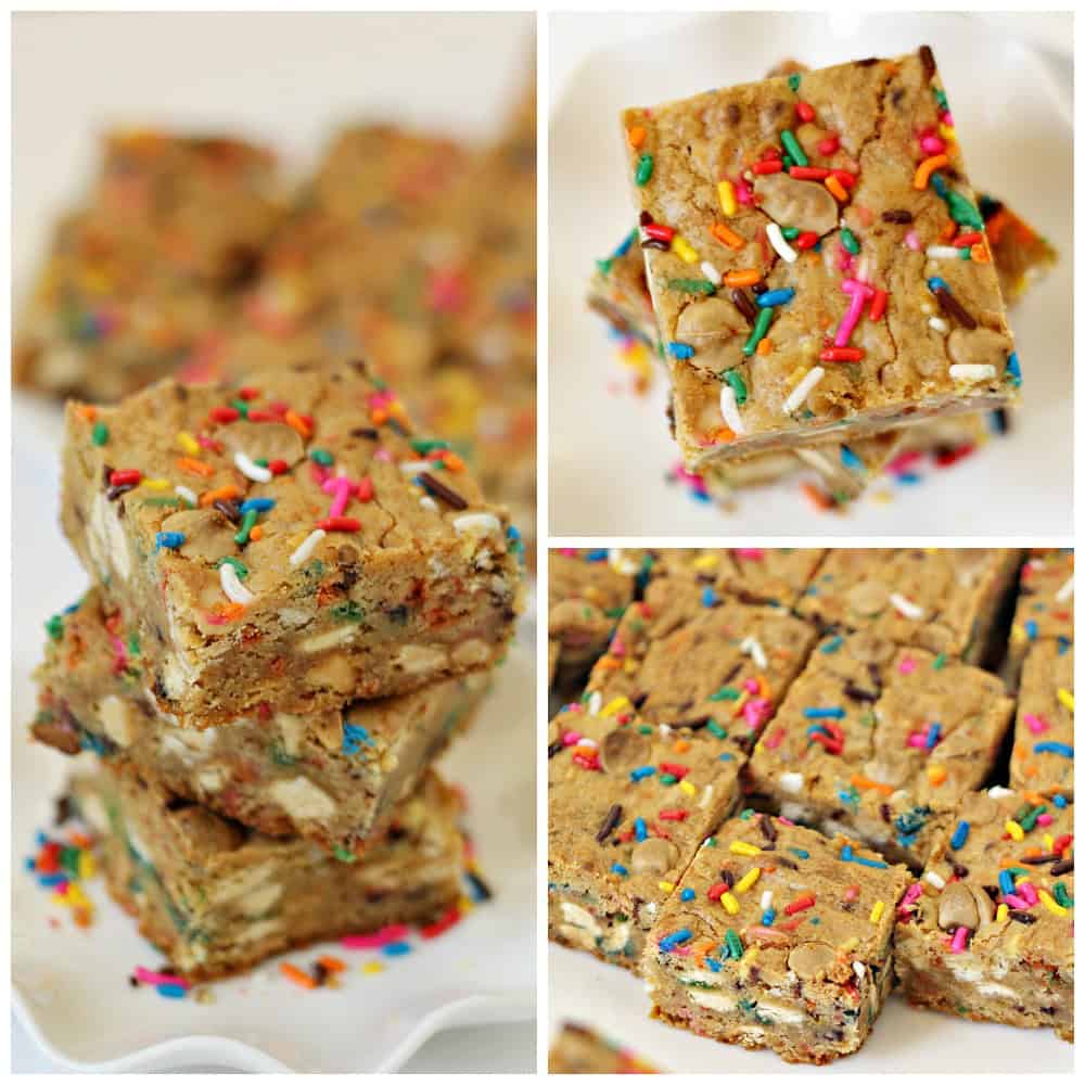 Confetti Cookie Bars from SixSistersStuff