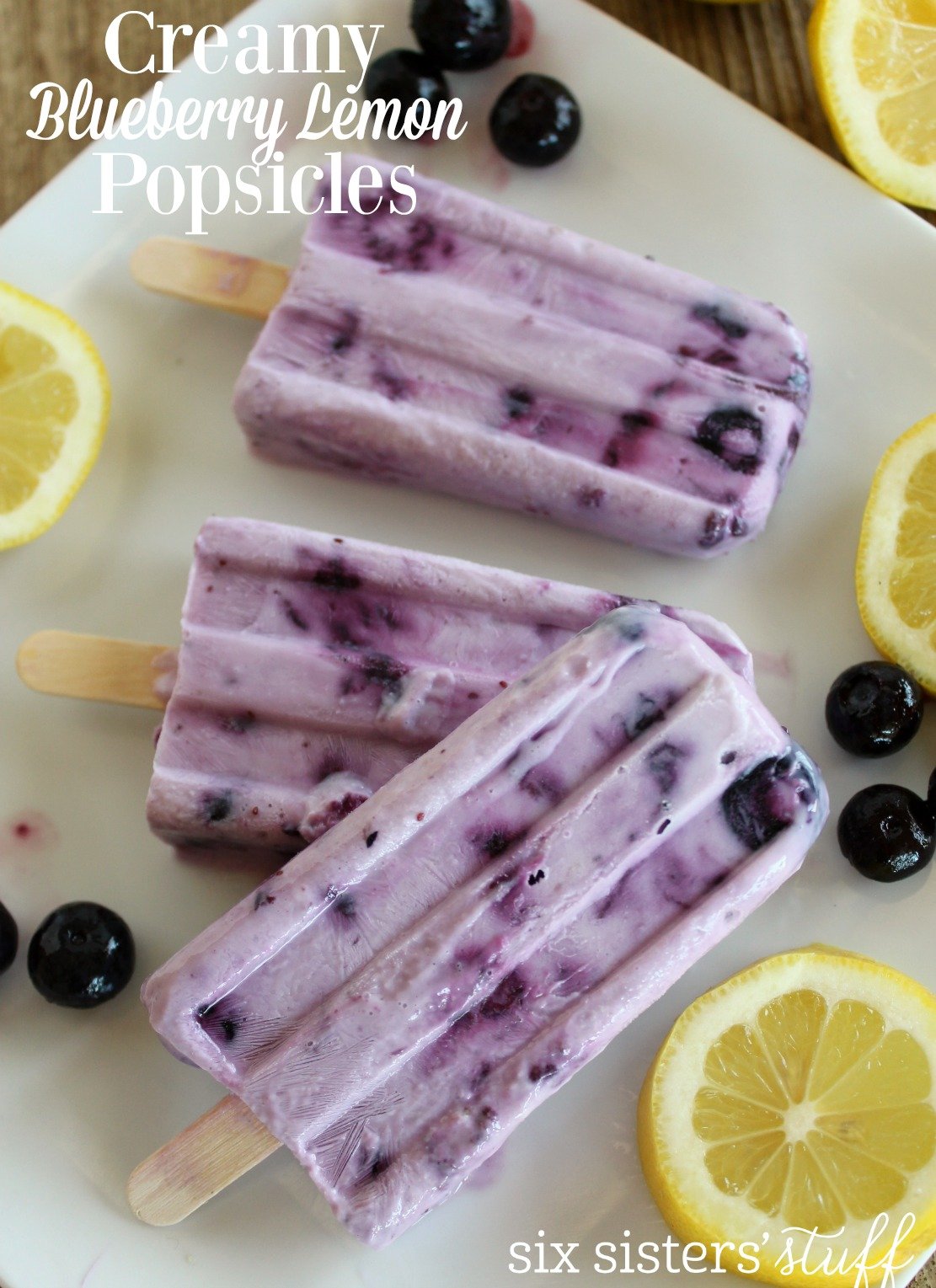 Creamy Blueberry Lemon Popsicle Recipe with Wholesome!®