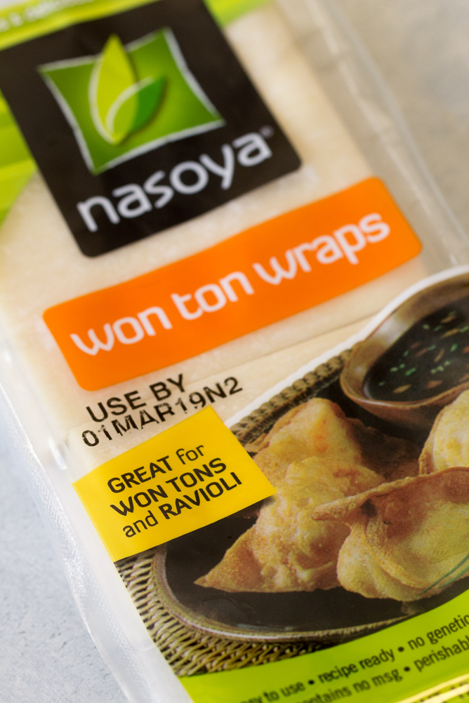 A package of Wonton Wrappers