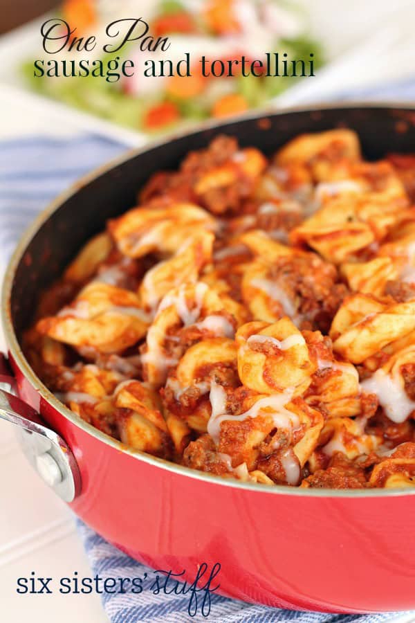 One Pan Sausage and Tortellini Recipe-image