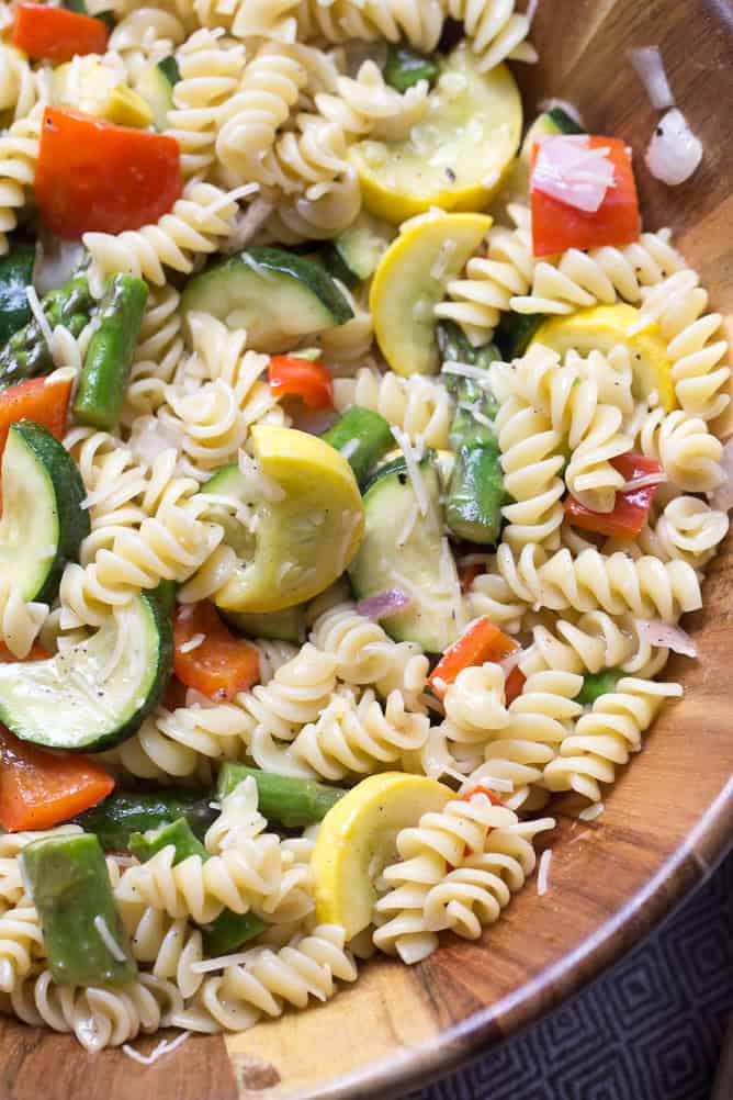 roasted veggie pasta salad