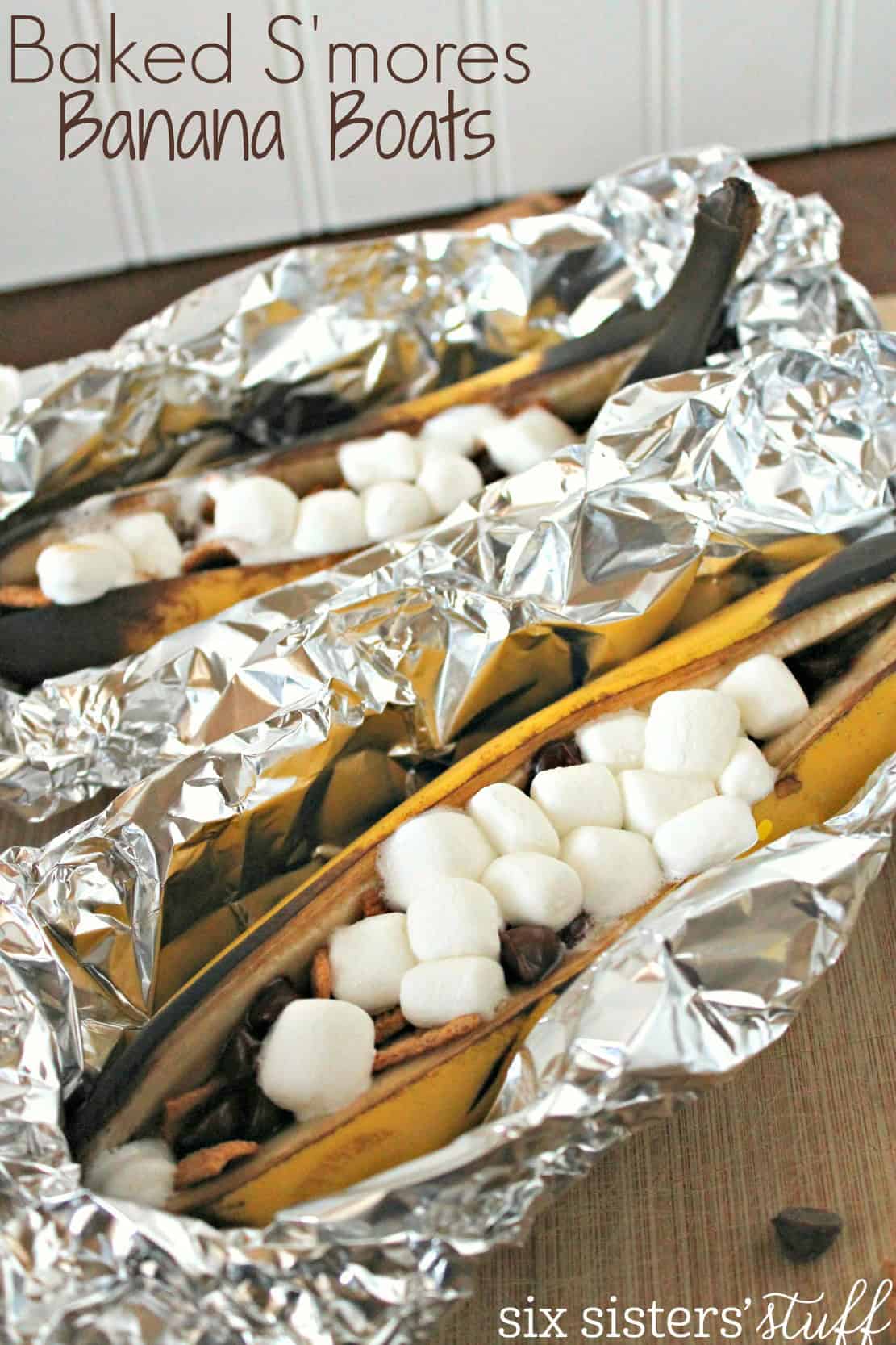 Campfire S’mores Banana Boats