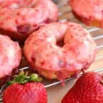 Strawberry Buttermilk Donuts