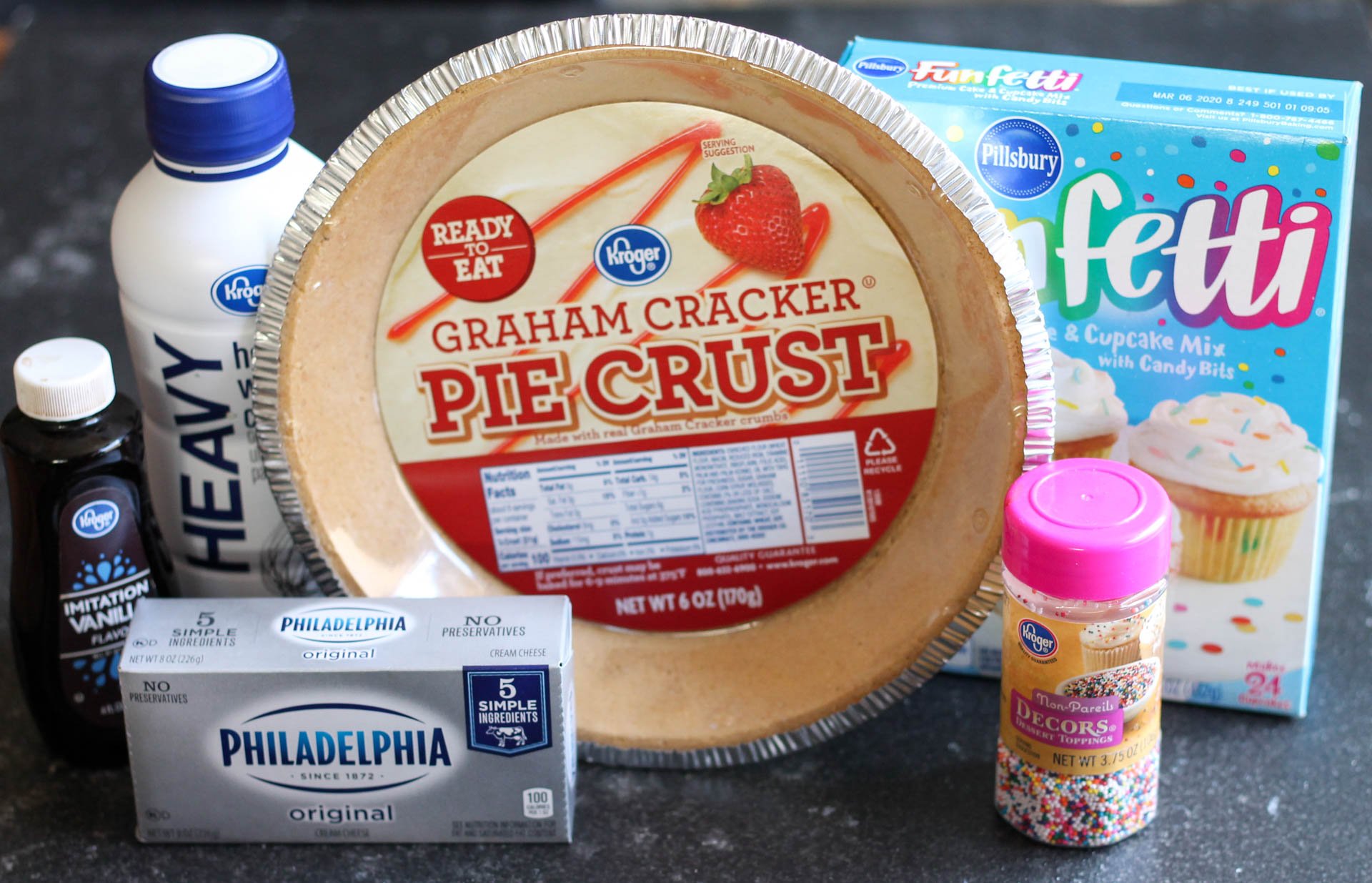 5-Ingredients for Cake Batter Cheesecake
