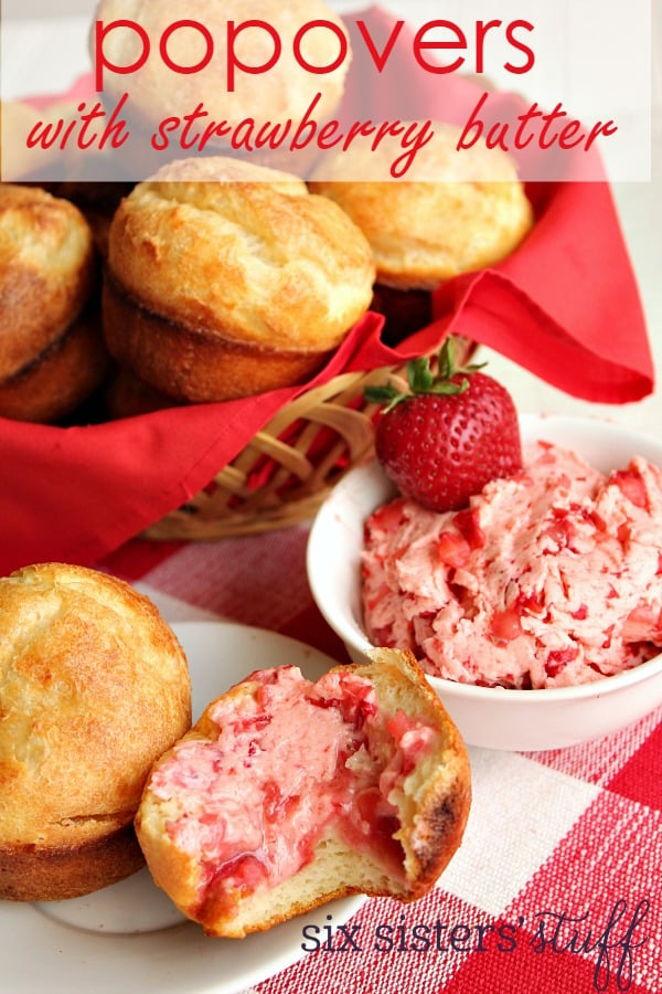 Popovers with Strawberry Butter Recipe