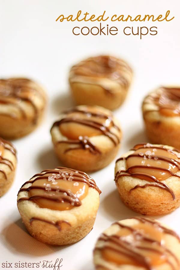 salted caramel cookie cups